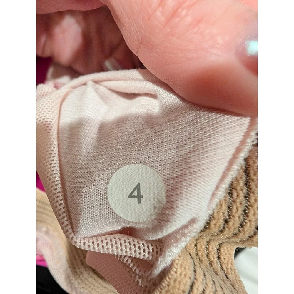 Lululemon Push Your Limits Tank Top Womens‎ Pink Activewear Bra Mesh - Size 4